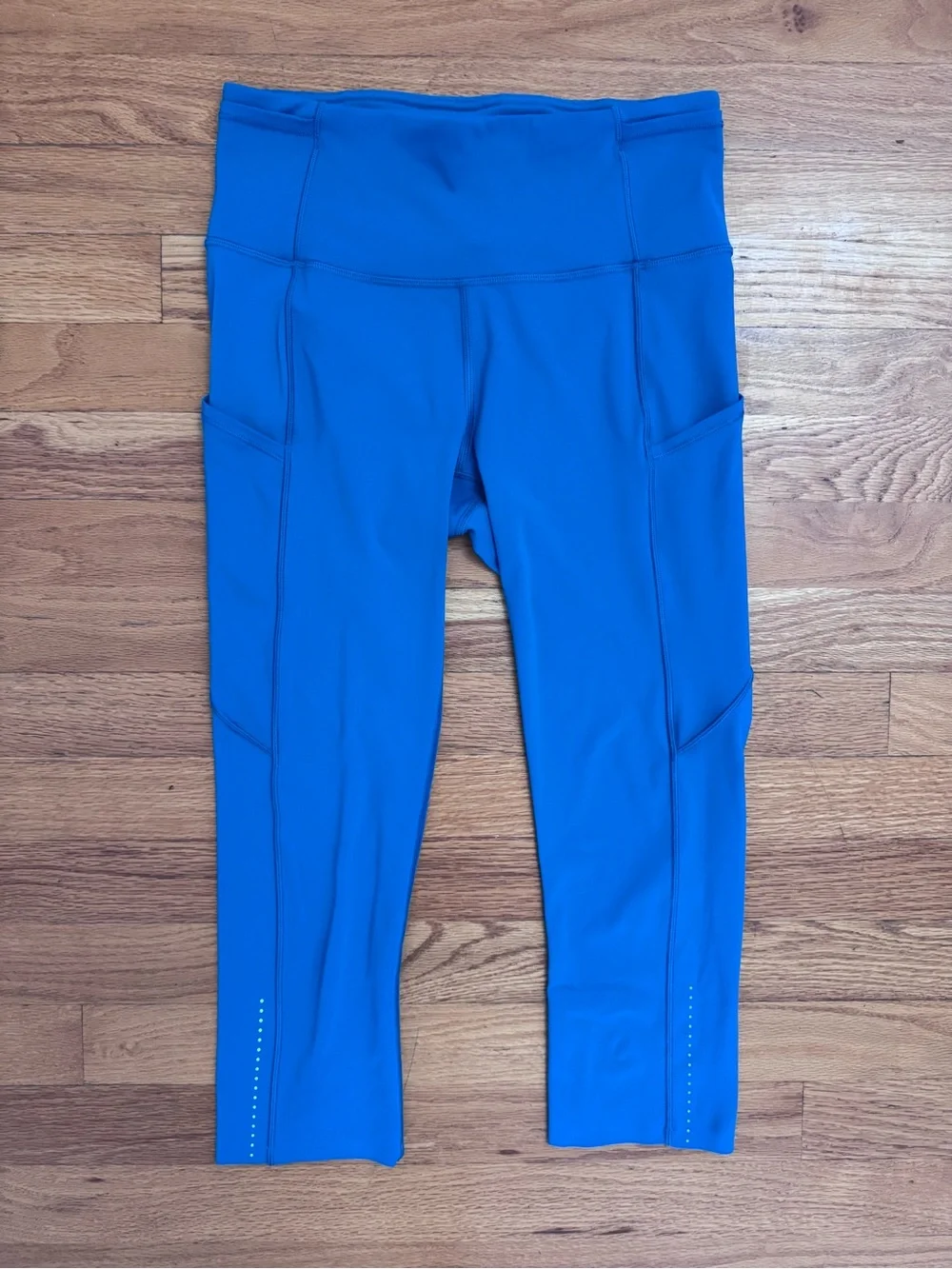 Lululemon Fast & Free Crop Nulux 19” Legging Women’s 6 Capri Blue